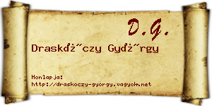 Draskóczy György névjegykártya